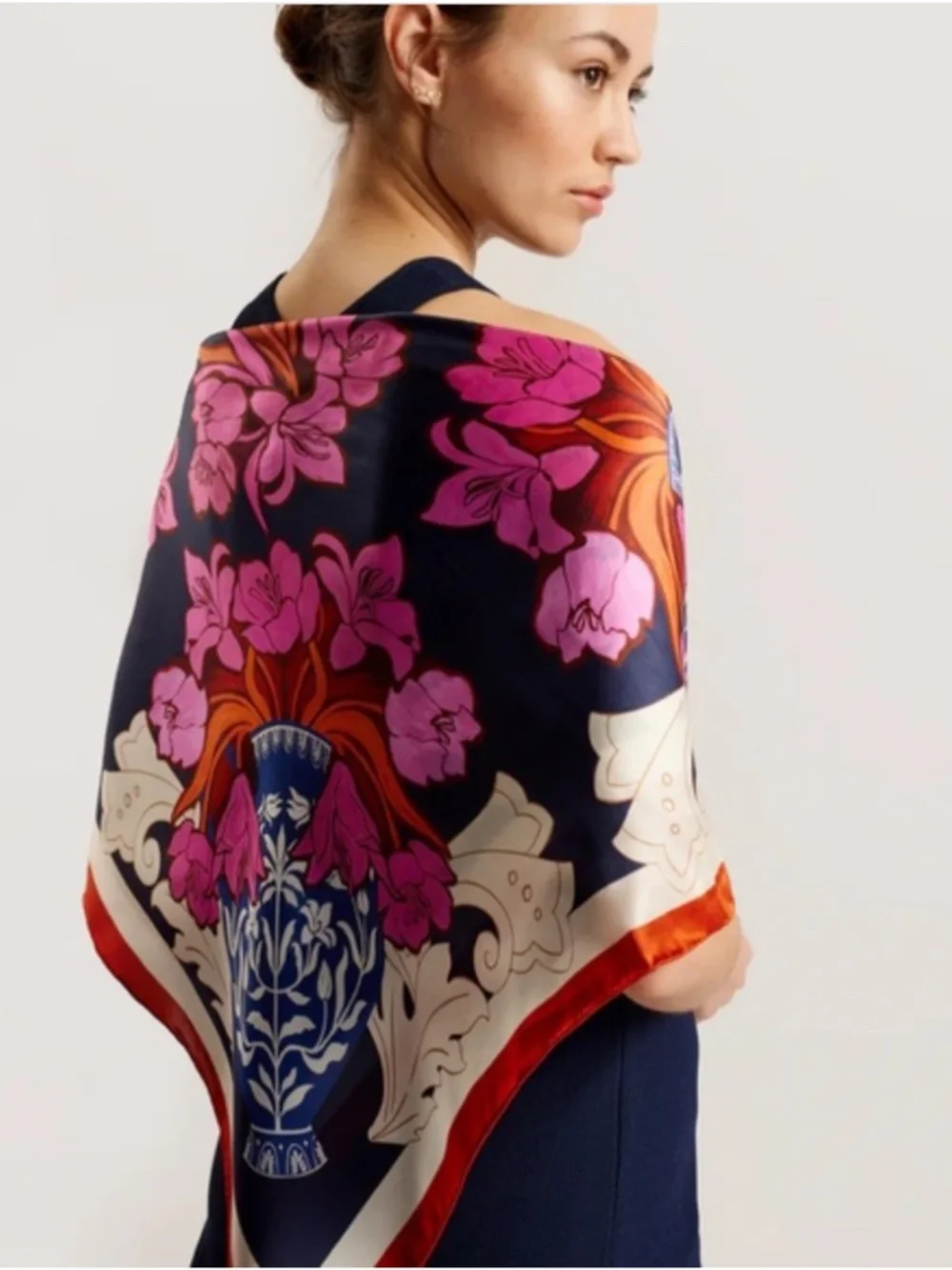 Ted Baker Kelley Floral Print Silk Scarf